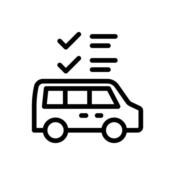 Bus Vektor Illustration Auf Transparentem Hintergrund Symbole Premium Qualität Thin — Stockvektor