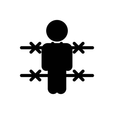 Şeffaf bir arkaplan üzerinde dikenli vektör illüstrasyonu. Konsept ve grafik tasarımı için özel kalite semboller..