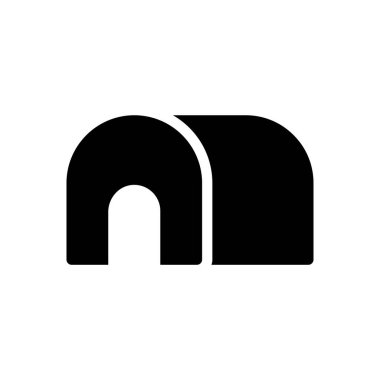 Şeffaf bir arkaplan üzerinde kamp vektör illüstrasyonu. Konsept ve grafik tasarım simgeleri için kaliteli semboller..