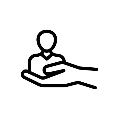 Saydam bir arkaplan üzerinde kişi vektör çizimi. Premium kalite sembolleri. Konsept ve grafik tasarım için ince çizgi simgesi.