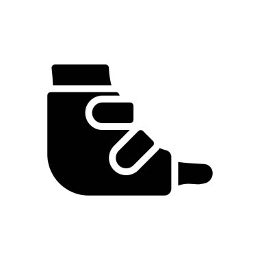 Saydam bir arkaplan üzerinde ayak vektör çizimi. Konsept ve grafik tasarım için mükemmel kalite semboller.. 