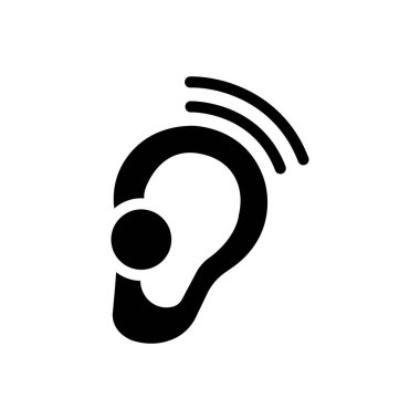 Şeffaf bir arkaplan üzerinde kulaklık vektör çizimi. Konsept ve grafik tasarımı için mükemmel kalite semboller..