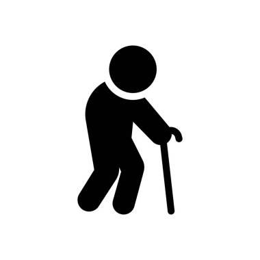 Şeffaf bir arkaplanda yürüyen vektör illüstrasyonu. Konsept ve grafik tasarımı için birinci sınıf semboller..