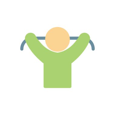 Şeffaf bir arkaplan üzerinde egzersiz vektör çizimi. Konsept ve grafik tasarım için kaliteli semboller..