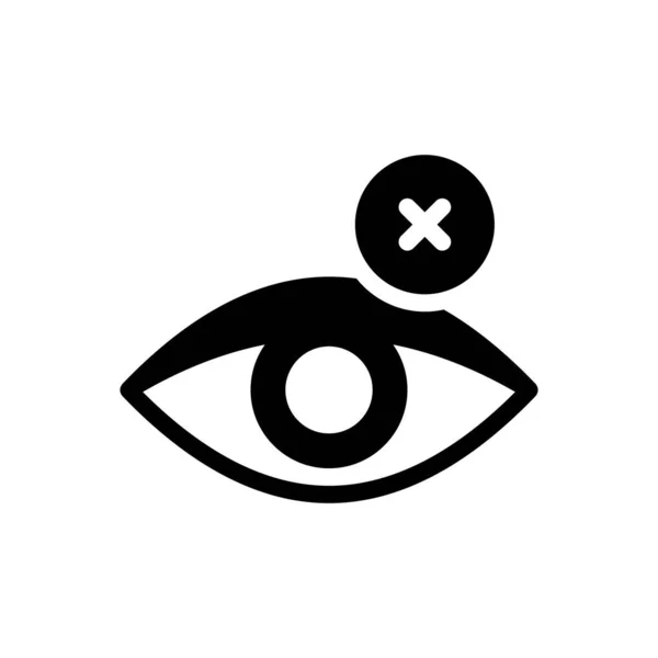 Vision Vector Illustration Transparent Background Premium Quality Symbols Glyphs Icon — Stock Vector