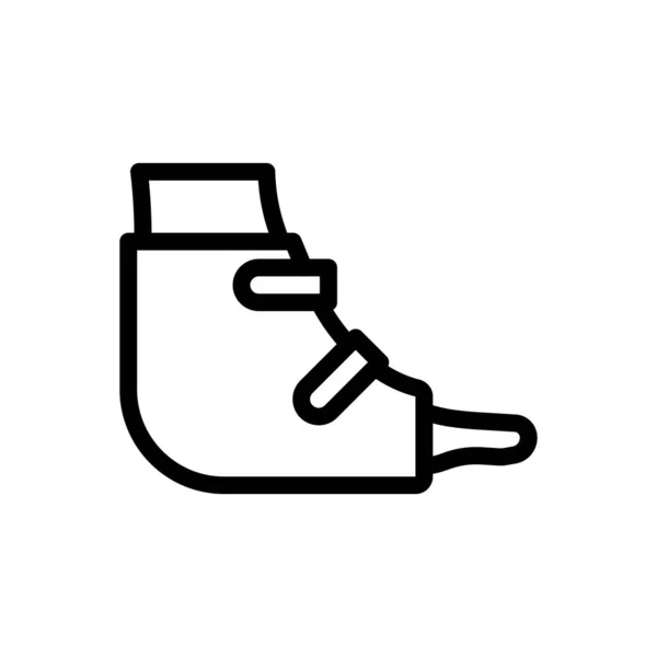 透明な背景に足のベクトル図 プレミアム品質の象徴概念とグラフィックデザインのための細い線のアイコン — ストックベクタ