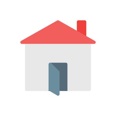 Şeffaf bir arkaplan üzerinde ev vektör illüstrasyonu. Konsept ve grafik tasarımı için birinci sınıf kalite simgeler..