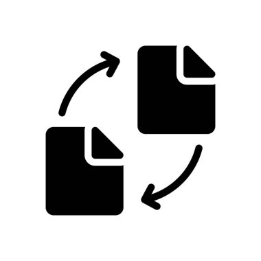 Şeffaf bir arkaplan üzerinde dosya vektör illüstrasyonu. Konsept ve grafik tasarım için kaliteli semboller.. 