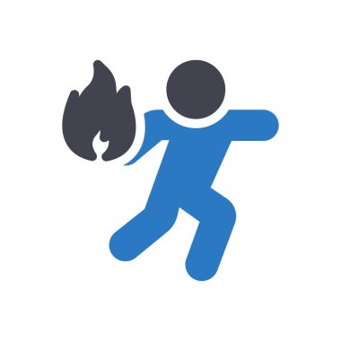 Şeffaf bir arkaplanda vektör illüstrasyonunu ateşle. Konsept ve grafik tasarım simgeleri için kaliteli semboller..