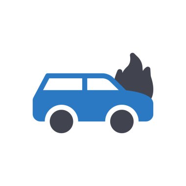 Şeffaf bir arkaplan üzerinde araba vektör çizimi. Konsept ve grafik tasarımı için mükemmel kalite semboller..