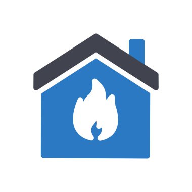 Şeffaf bir arkaplan üzerinde ev vektör illüstrasyonu. Konsept ve grafik tasarımı için özel kalite semboller..