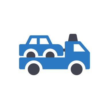 Şeffaf bir arkaplan üzerinde araba vektör çizimi. Konsept ve grafik tasarımı için mükemmel kalite semboller..