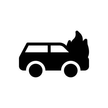 Şeffaf bir arkaplan üzerinde araba vektör çizimi. Konsept ve grafik tasarımı için mükemmel kalite semboller..