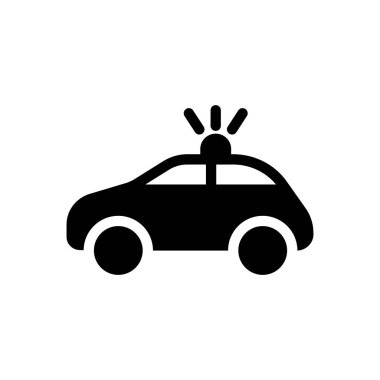 Şeffaf bir arkaplan üzerinde araba vektör çizimi. Konsept ve grafik tasarımı için mükemmel kalite semboller..