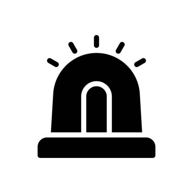 Şeffaf bir arkaplanda siren vektör illüstrasyonu. Konsept ve grafik tasarım simgeleri için kaliteli semboller..