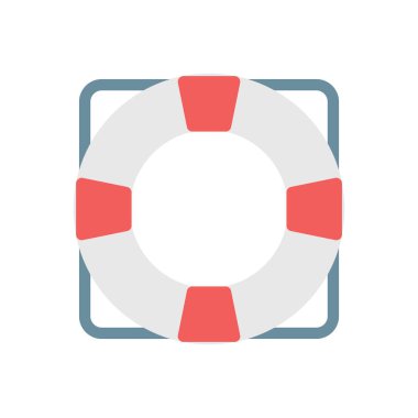 Şeffaf bir arkaplan üzerinde cankurtaran vektör çizimi. Konsept ve grafik tasarım için premium kalite simgeleri..