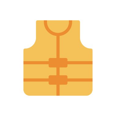 Şeffaf bir arkaplan üzerinde can yelekli vektör çizimi. Konsept ve grafik tasarım için kaliteli semboller..