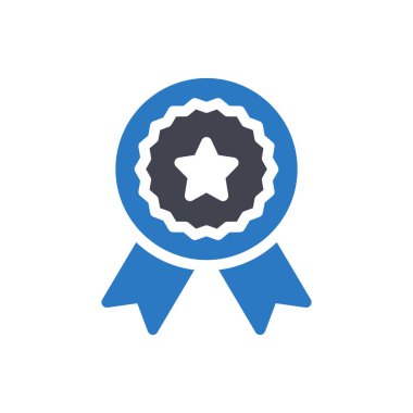 Şeffaf bir arkaplan üzerinde rozet vektör çizimi. Konsept ve grafik tasarım simgeleri için kaliteli semboller..