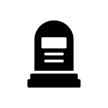 grave vector illustration on a transparent background.Premium quality symbols.Glyphs icon for concept and graphic design.