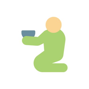 Şeffaf bir arkaplan üzerinde yalvarma vektörü çizimi. Konsept ve grafik tasarımı için mükemmel kalite simgeleri..