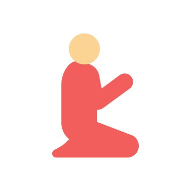 Şeffaf bir arkaplan üzerinde vektör illüstrasyonuna dua edin. Konsept ve grafik tasarım için premium kalite simgeleri..