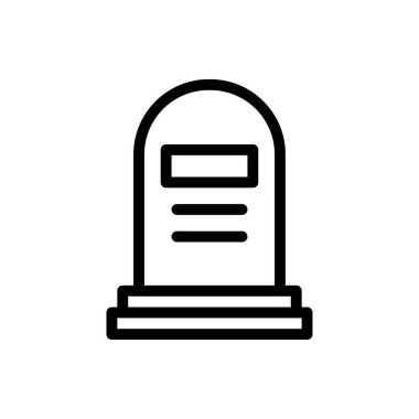 grave vector illustration on a transparent background.Premium quality symbols.Thin line icon for concept and graphic design.