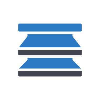 şeffaf bir arkaplan üzerindeki raf vektör illüstrasyonu.Premium kalitesinde semboller. Konsept ve grafik tasarımı için simgeler. 