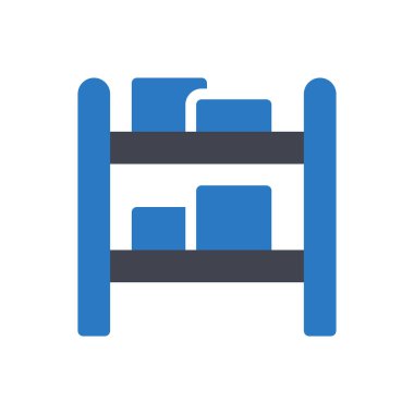 Şeffaf bir arkaplanda raf vektör çizimi. Konsept ve grafik tasarımı için mükemmel kalite semboller..