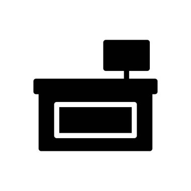 Şeffaf bir arkaplan üzerinde kasiyer vektör illüstrasyonu. Konsept ve grafik tasarımı için mükemmel kalite sembolleri..