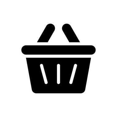 basket vector illustration on a transparent background.Premium quality symbols.Glyphs icon for concept and graphic design. 