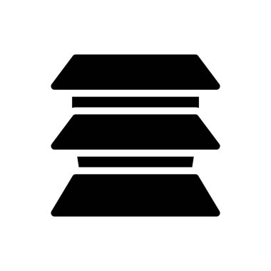 şeffaf bir arkaplan üzerindeki raf vektör illüstrasyonu.Premium kalitesinde semboller. Konsept ve grafik tasarımı için simgeler. 