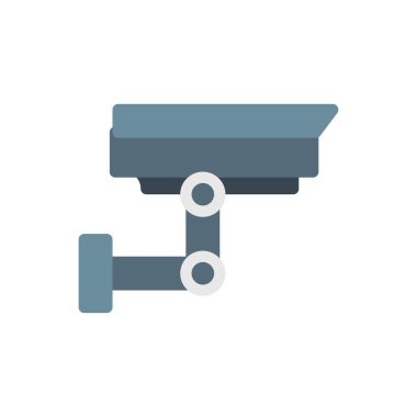 Saydam bir arkaplan üzerinde CCTV vektör illüstrasyonu. Konsept ve grafik tasarımı için premium kalite simgeleri..