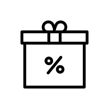 giftbox  vector illustration on a transparent background.Premium quality symbols.Thin line icon for concept and graphic design.