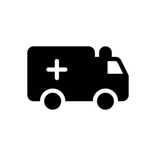 Ambulance Vector Illustration Transparent Background Premium Quality Symbols Glyphs Icon — Vettoriale Stock