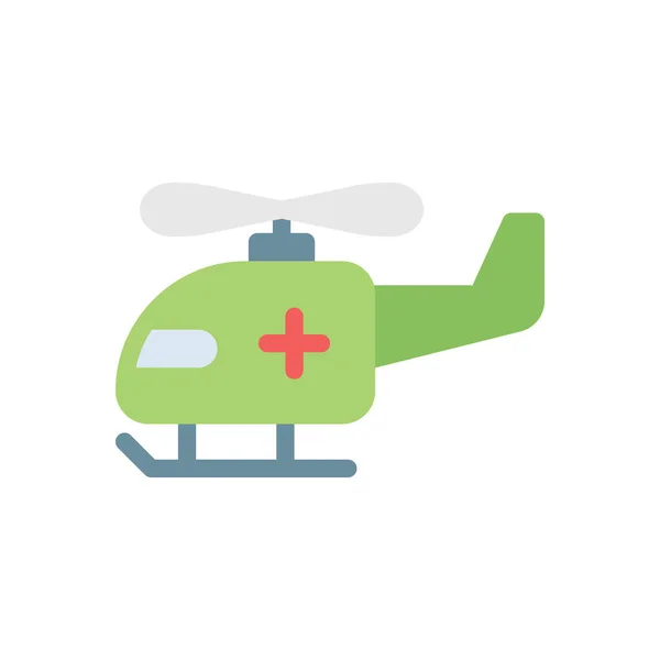 Helicopter Vector Illustration Transparent Background Premium Quality Symbols Stroke Icon — Stock Vector