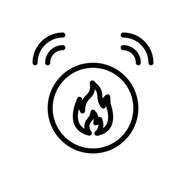 Fire Vector Illustration Transparent Background Premium Quality Symbols Thin Line — Stock Vector