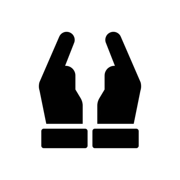 Hands Vector Illustration Transparent Background Premium Quality Symbols Glyphs Icon — Stockový vektor