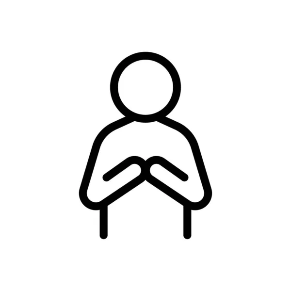 Namaste Διανυσματική Απεικόνιση Ένα Διαφανές Φόντο Premium Σύμβολα Ποιότητας Λεπτή — Διανυσματικό Αρχείο