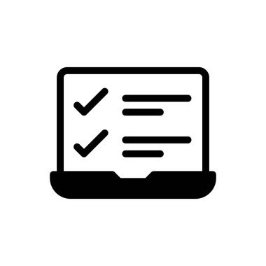 Şeffaf bir arkaplan üzerinde dizüstü bilgisayar vektör çizimi. Konsept ve grafik tasarım için kaliteli semboller..