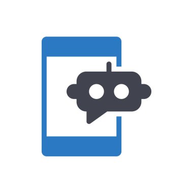 Şeffaf bir arkaplan üzerinde mobil vektör illüstrasyonu. Konsept ve grafik tasarımı için kaliteli semboller..