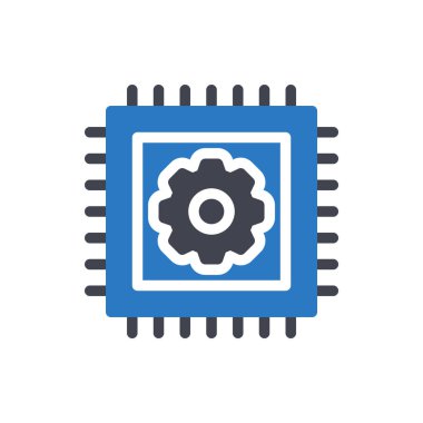 Şeffaf bir arkaplan üzerinde çip vektör çizimi. Konsept ve grafik tasarımı için mükemmel kalite semboller..