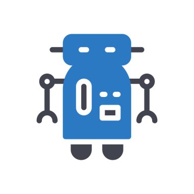 Saydam bir arkaplan üzerinde cyborg vektör illüstrasyonu. Konsept ve grafik tasarımı için mükemmel kalite sembolleri..