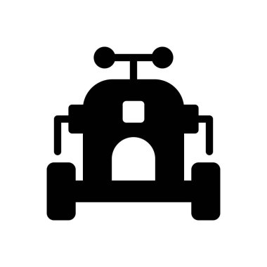 Şeffaf bir arkaplan üzerinde robot vektör çizimi. Konsept ve grafik tasarımı için mükemmel kalite sembolleri..