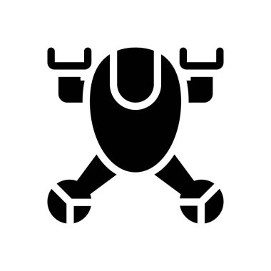 Şeffaf bir arkaplan üzerinde drone vektör illüstrasyonu. Konsept ve grafik tasarımı için mükemmel kalite semboller..