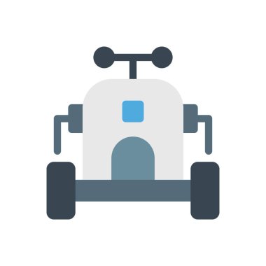 Şeffaf bir arkaplan üzerinde robot vektör çizimi. Konsept ve grafik tasarımı için premium kalite simgeleri..