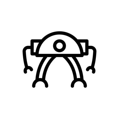 Şeffaf bir arkaplan üzerinde drone vektör çizimi. Premium kalite semboller. Konsept ve grafik tasarım için ince çizgi simgesi.
