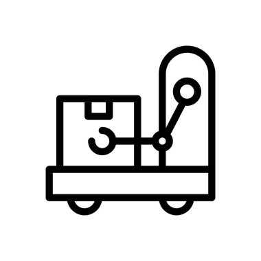 Şeffaf bir arkaplanda robot vektör çizimi. Premium kalite semboller. Konsept ve grafik tasarım için ince çizgi simgesi. 