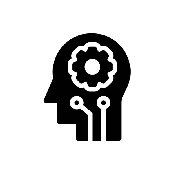 Mind Vector Illustration Transparent Background Premium Quality Symbols Glyphs Icon — 스톡 벡터