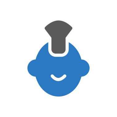 Şeffaf bir arkaplanda yüz vektör çizimi. Konsept ve grafik tasarım simgeleri için kaliteli semboller..