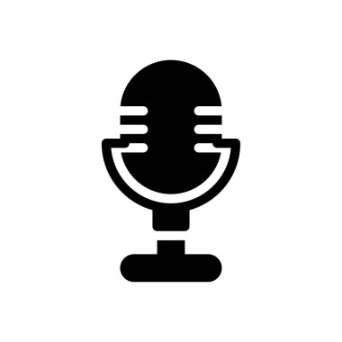 mike vector illustration on a transparent background.Premium quality symbols.Glyphs icon for concept and graphic design.